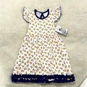 Magnolia Baby Tiny Tiger Printed Flutters Dress Set 18m